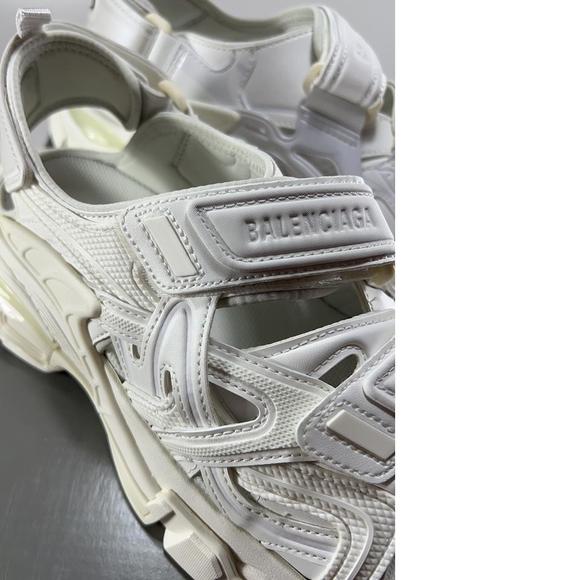 WOMEN'S Track Sandal Neoprene Strappy white Velcro Dad Sandals E371 - Picture 11 of 12